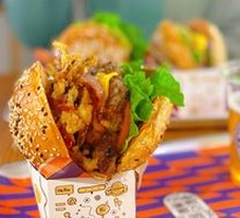 Fruitwood Smoked Bacon Cheese Burger