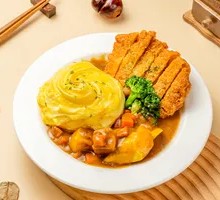 Fried Chicken Rice Omelette