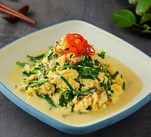 Stir-fried Eggs with Leeks
