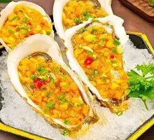 Grilled Garlic Oysters