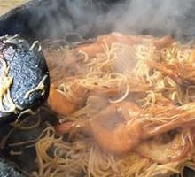 Shrimp with Enoki Mushrooms