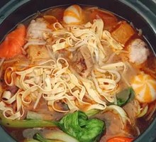 Vegetarian Hot Pot Rice Noodles