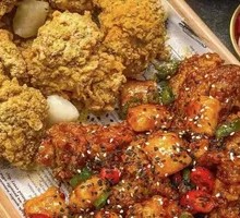 Korean Rice Cake Fried Chicken