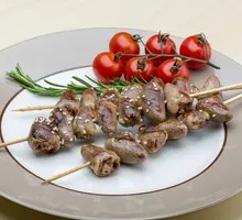 Chicken Heart Skewers