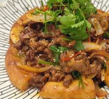 Naan Wrapped Grilled Meat