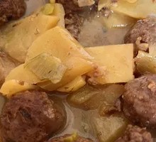 Beef Meatball Stew with Potatoes