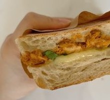 Red Pepper Cashew Chicken Cheese Whole Wheat Sandwich