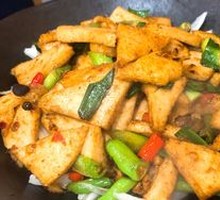 Spicy Pot-Braised Tofu with Leaves