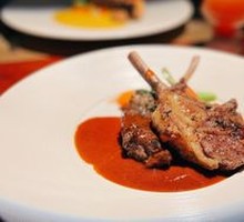 Grilled New Zealand Lamb Ribs with Red Wine Sauce