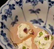 Pine Nut Tofu with Scallops