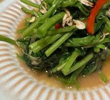 Stir-fried Water Spinach with Shrimp Paste