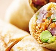 Spring Roll Wrapped in Pancake