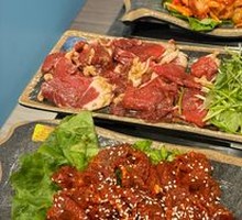 Grilled Meat on Iron Skillet