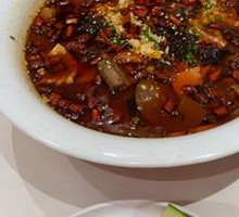 Spicy Dan Dan Noodles with Blood Sausage