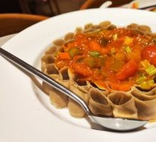 Sauce-drizzled Buckwheat Noodles