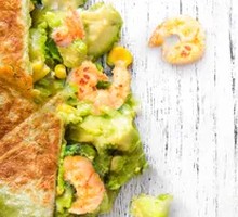 Hawaiian Shrimp Multi-Topping Grilled Pancake