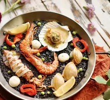 Chef Wood's Squid Ink Seafood Rice
