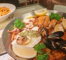 Wood-Selected Spanish Seafood Paella