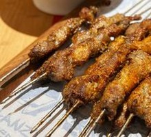 Skewered Lamb with Steel Rod