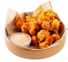 Spiced Fried Chicken with Crab Cream Sauce
