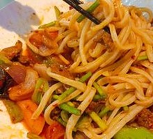 Fried Meat Noodles