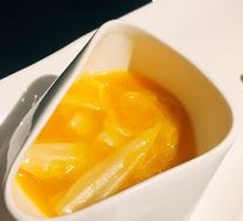 Saffron-Infused Chestnut Cabbage