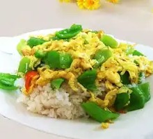 Bell Pepper and Egg Rice Bowl