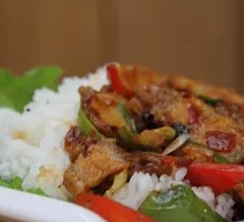 Spicy Pork Fried Rice Bowl