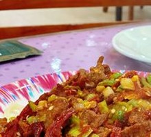 Spicy Pork Noodles with Chili Skin