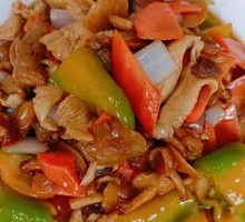 Stir-fried Pork with Mountain Mushrooms