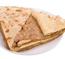Meat-filled pancake roll