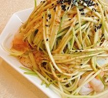 Fresh Shrimp in Loofah Noodles