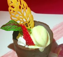 Chocolate Lava Cake with Ice Cream