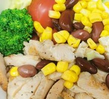 Low GI Beef, Chicken, Fish Platter with Whole Grain Rice