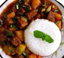 Beef and Potato Rice