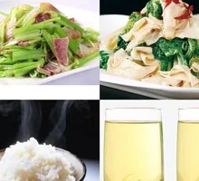 Stir-fried bok choy with bean threads