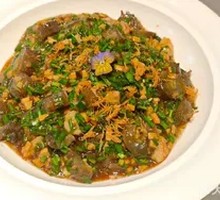 Scallion-Braised Sea Cucumber with Rice