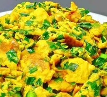 Stir-fried Eggs with Leeks