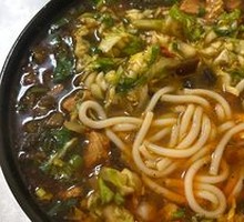 Spicy Chicken Kimchi Noodles