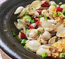 Scallion Oil Sea Clams