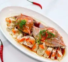 Scallion Oil Steamed Crab