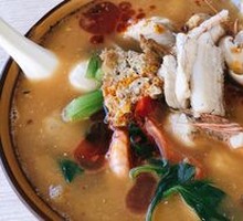 Fried Fish Seafood Noodles