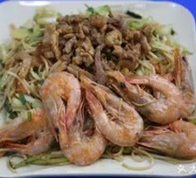 Grilled Shrimp Stir-Fried Noodles