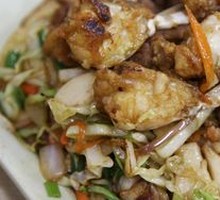 White Crab with Rice Cake