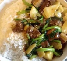 Potato and Pork Rib Rice Casserole