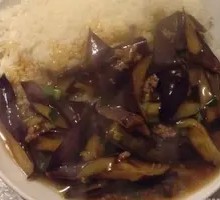 Minced Pork and Eggplant Fried Rice