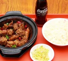 Spicy Braised Pork Ribs with Rice