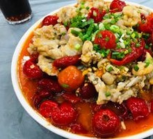 Pickled Chili Frog with Tiantai Style