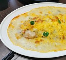 Snow Cabbage White Sauce Cheese Baked Cod