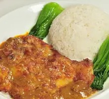 Pan-Fried Chicken Rice